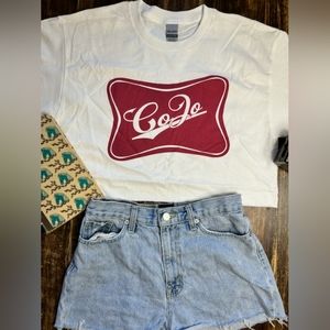 CoJo graphic crop top tee country music